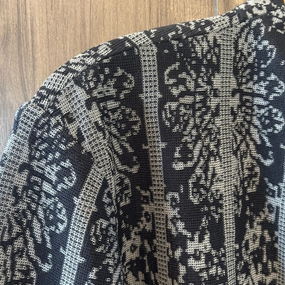 Misook Tailored Fit Two-Tone Jacquard Knit Jacket XL - Picture 5 of 13